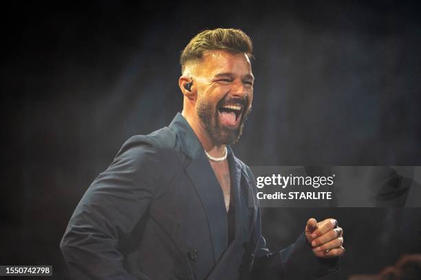 Singer Ricky Martin Bio 122 Ricky Martin Performs In Concert In Malaga Stock Photos, High-Res ...