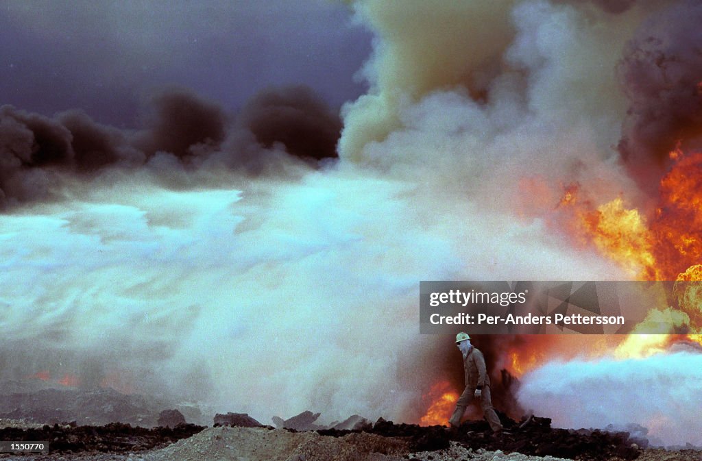 Fighting Oil Fires In Kuwait