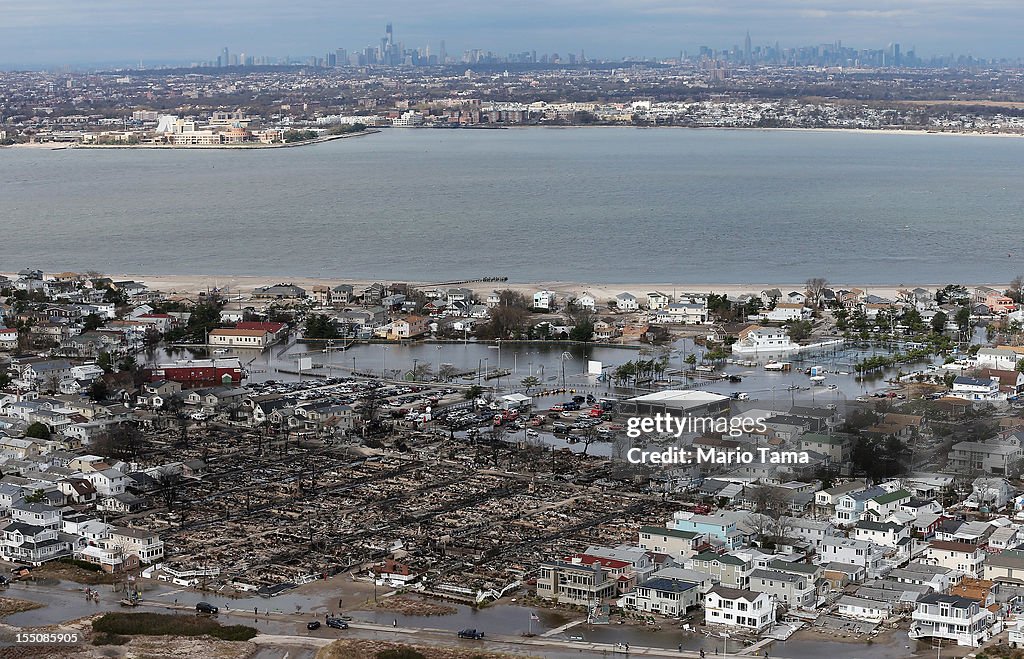 East Coast Begins To Clean Up And Assess Damage From Hurricane Sandy