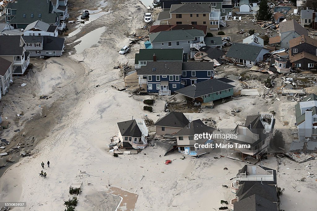 East Coast Begins To Clean Up And Assess Damage From Hurricane Sandy