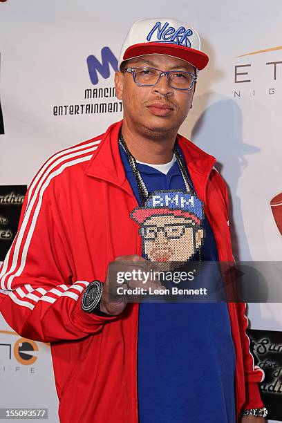 Big Percy arrives at the Los Angeles Clipper Matt Barnes' "Welcome Back To LA" Post-Game Halloween Party at The Conga Room at L.A. Live on October...