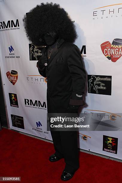 No Face arrives at the Los Angeles Clipper Matt Barnes' "Welcome Back To LA" Post-Game Halloween Party at The Conga Room at L.A. Live on October 31,...