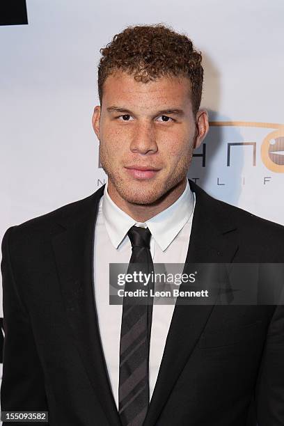 Blake Griffin arrives at the Los Angeles Clipper Matt Barnes' "Welcome Back To LA" Post-Game Halloween Party at The Conga Room at L.A. Live on...