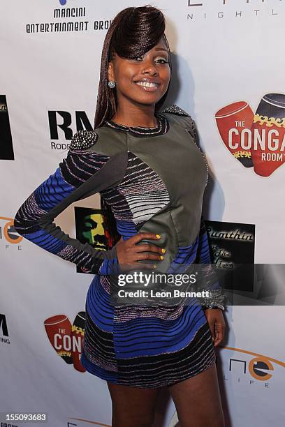 Wifey arrives at the Los Angeles Clipper Matt Barnes' "Welcome Back To LA" Post-Game Halloween Party at The Conga Room at L.A. Live on October 31,...