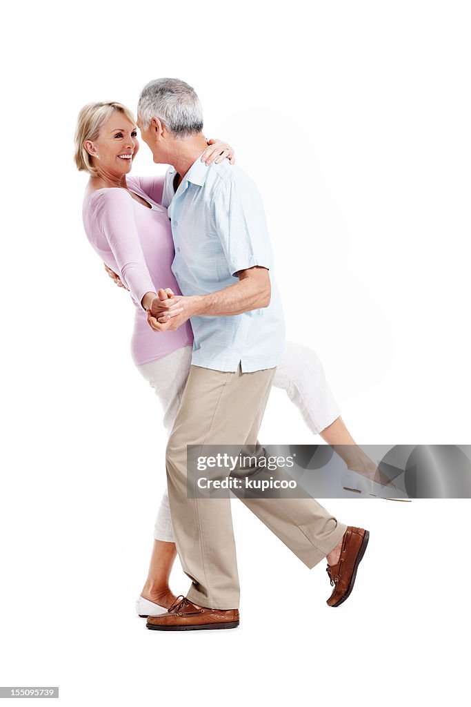 Happy mature couple dancing