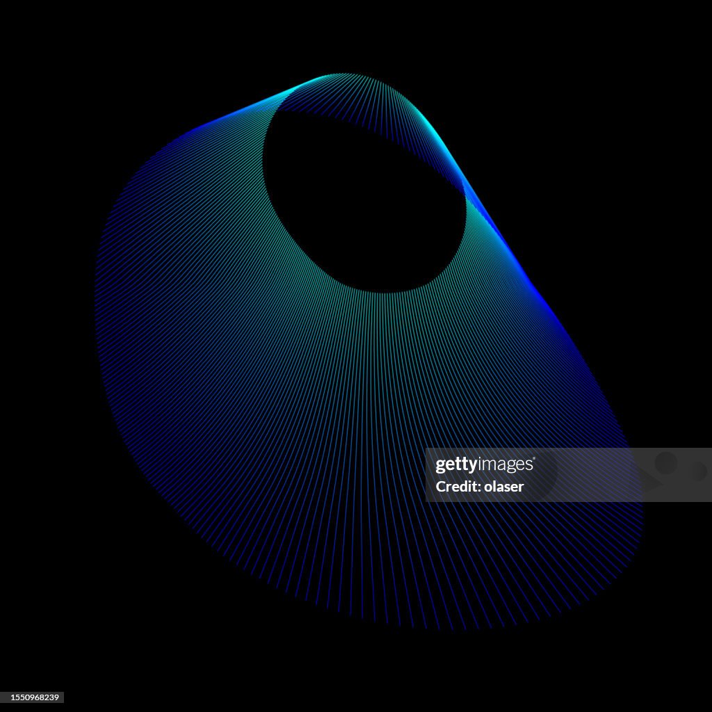 3d Line Digital Computer Art Shape High-Res Vector Graphic - Getty Images