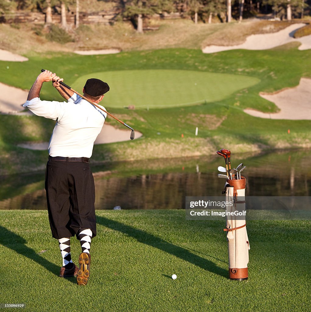 Vintage Golfer with Plus Fours