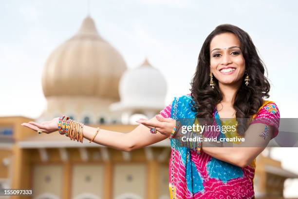 beautiful indian tour guide - indian tour guide stock pictures, royalty-free photos & images