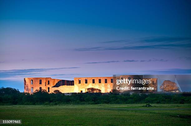 borgholm castle - oland stock-fotos und bilder