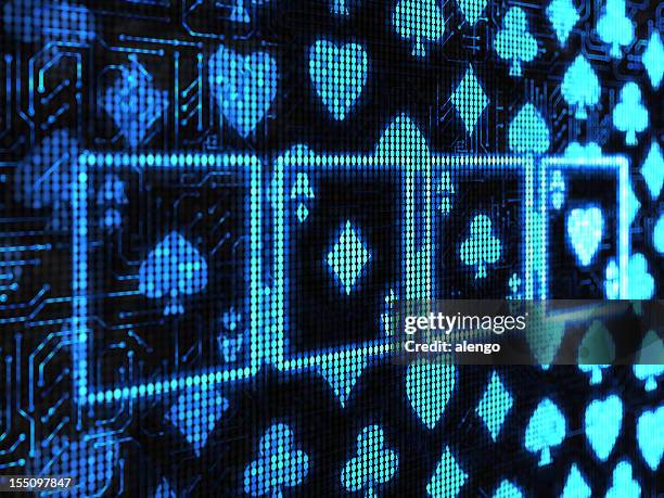 computer-poker - kasino stock-fotos und bilder