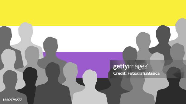 non binary men - nonbinary stock illustrations
