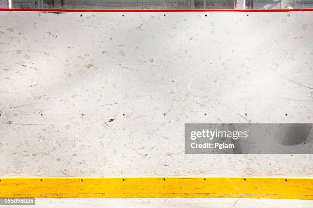 boards at the hockey arena - checking ice hockey stock pictures, royalty-free photos & images