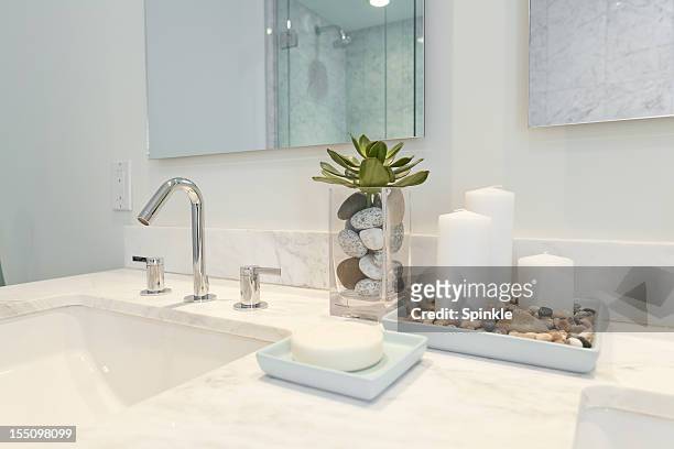 bathroom - powder room stock pictures, royalty-free photos & images