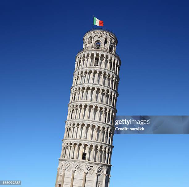 leaning tower of pisa - bell tower tower stock pictures, royalty-free photos & images