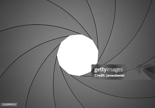 aperture diaphragm design element f8 - aperture stockfoto's en -beelden