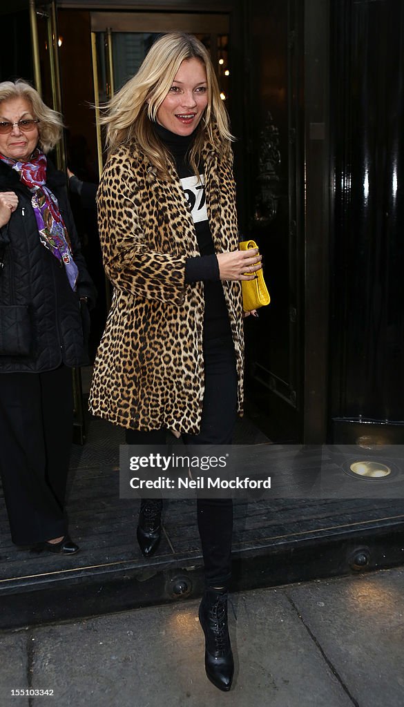 Kate Moss Sighting In London - November 1, 2012