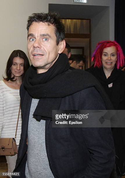 Tom Tykwer attends the press conference of the Moscow premiere of 'Cloud Atlas' on November 1, 2012 in Moscow, Russia.
