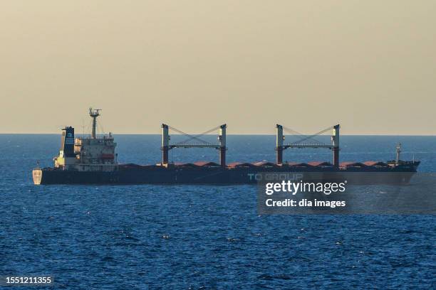 Samsun last grain ship is off the Black Sea. On July 17, 2023 in Istanbul, Turkey. Russia announced that it withdrew from the Grain Corridor...