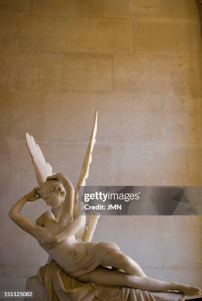 Psyche Revived by Cupid's Kiss', sculpture by Antonio Canova Louvre Museum, Paris, France, July 2007.