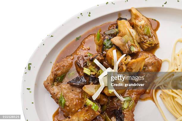 veal marsala - chicken marsala stock pictures, royalty-free photos & images