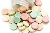 Multicolored Antacid Tablets