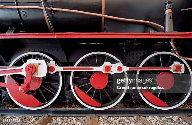 black locomotive - carriage wheel stock pictures, royalty-free photos & images