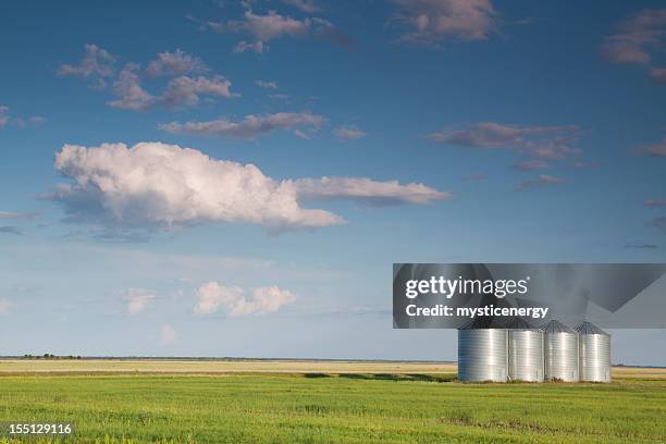 manitoba grain storage - manitoba stock pictures, royalty-free photos & images