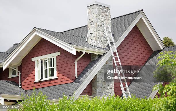 house - chimney stock pictures, royalty-free photos & images