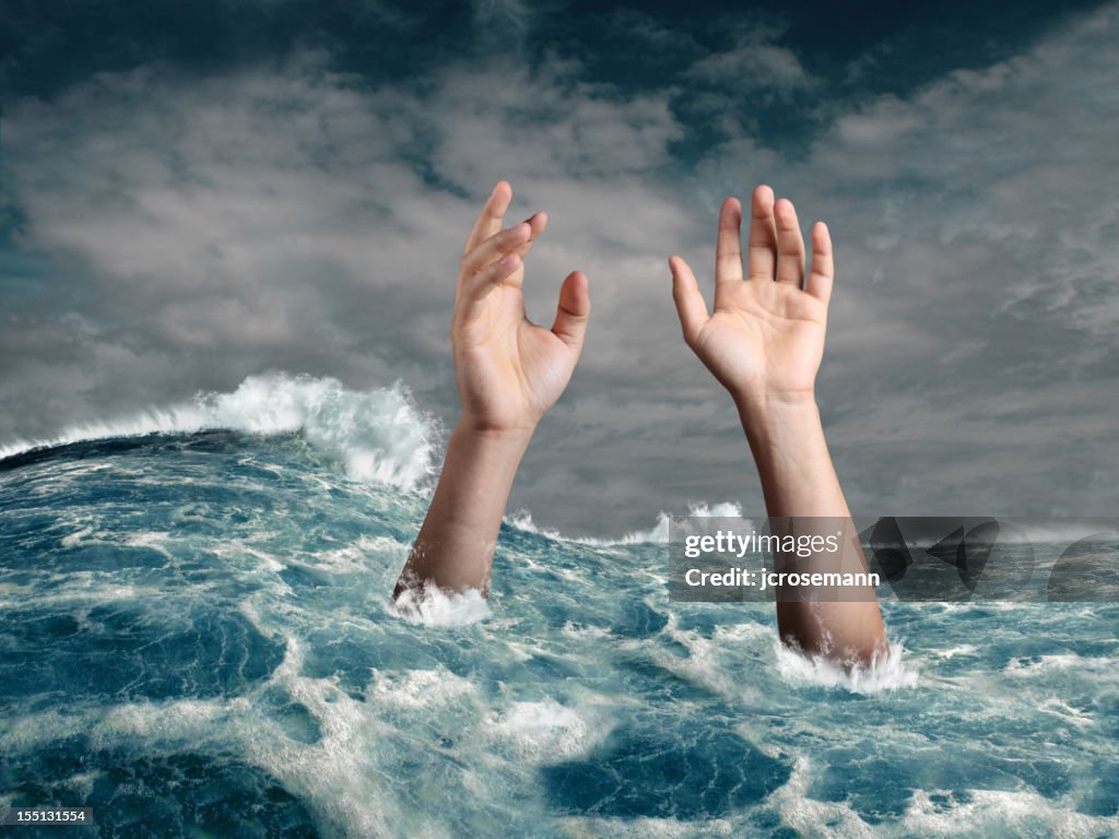 Drowning person