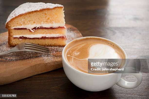 coffee and cake - cake bildbanksfoton och bilder