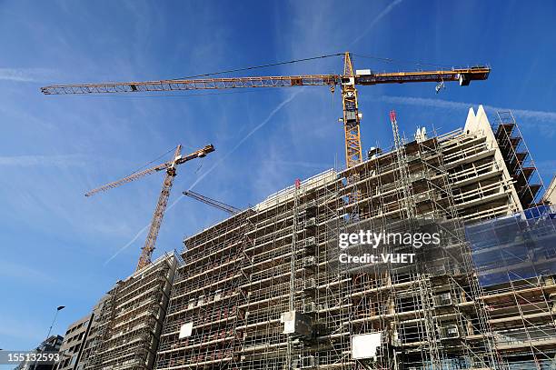 construction site - wide angle city stock pictures, royalty-free photos & images