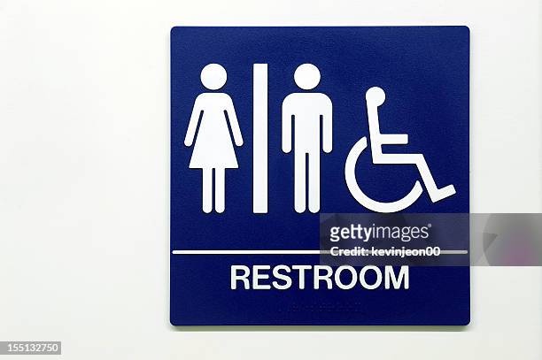 wc-schild - restroom sign stock-fotos und bilder