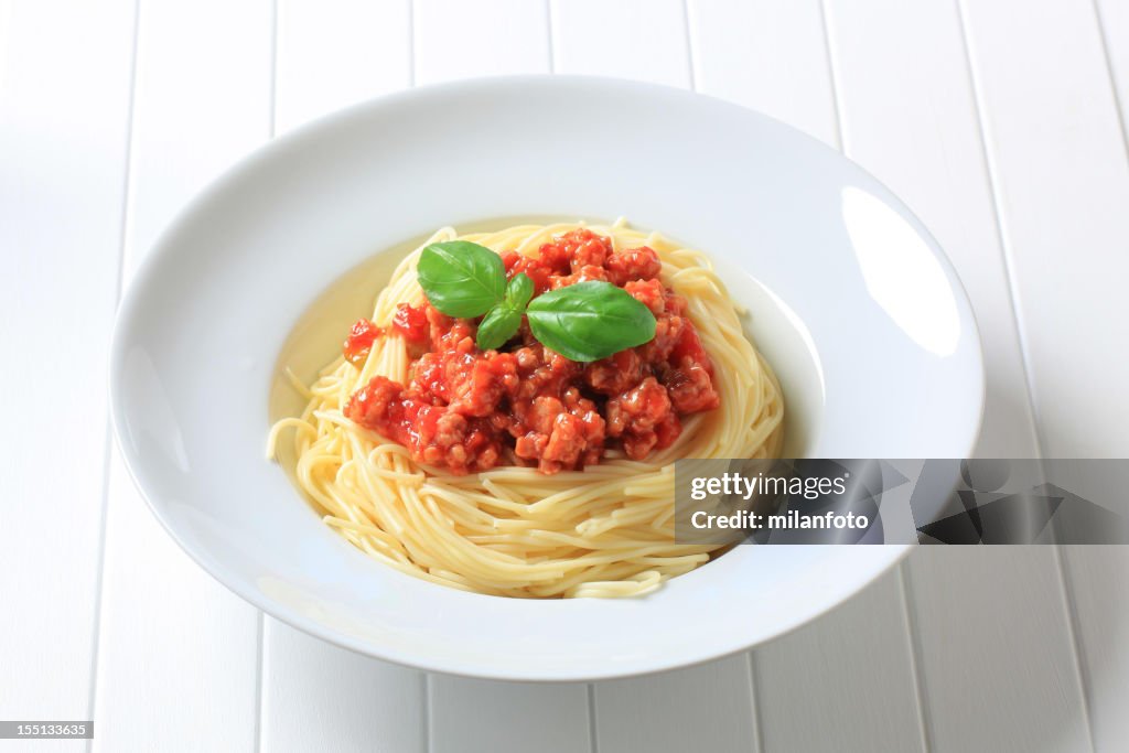 Bolognese spaghetti