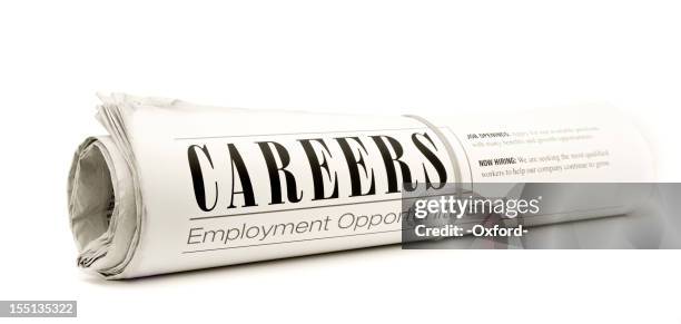 careers: web page header - rolled newspaper stock pictures, royalty-free photos & images