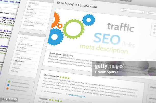 fictitious search engine optimization - seo stock pictures, royalty-free photos & images