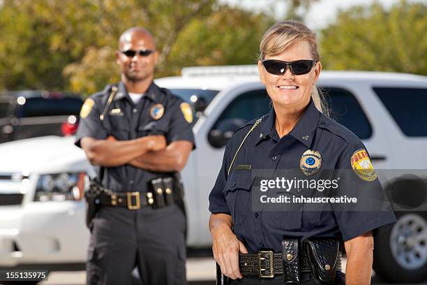 police partners - civil servant stock pictures, royalty-free photos & images