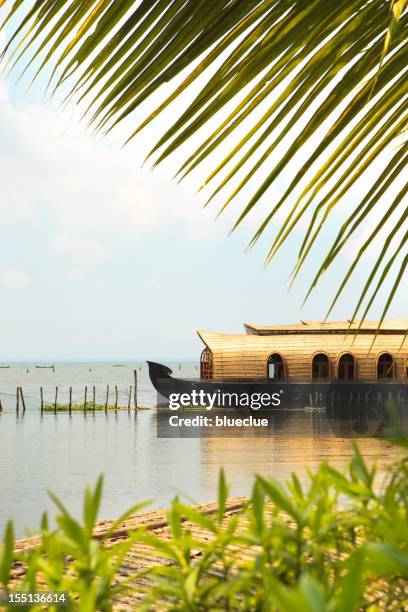 house boat - kerala stock pictures, royalty-free photos & images
