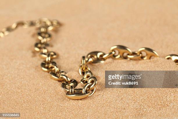 lost chain - gold necklace bildbanksfoton och bilder
