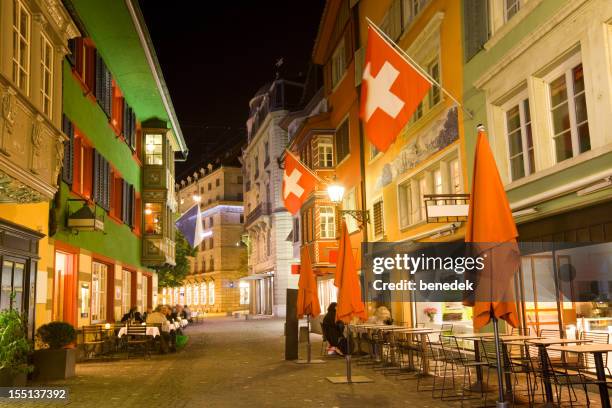 zurich, switzerland - zurich cafe stock pictures, royalty-free photos & images