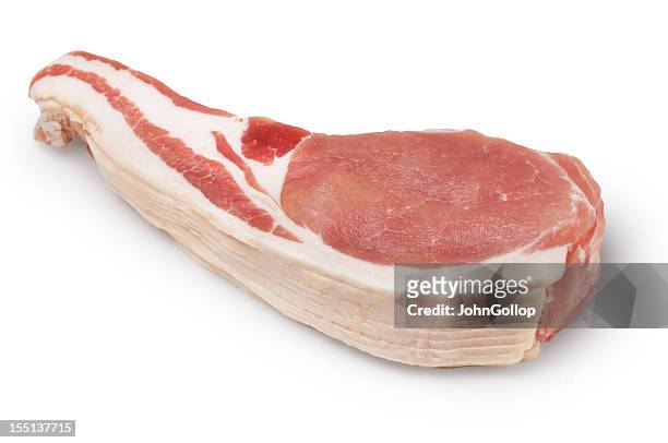 bacon - raw bacon stockfoto's en -beelden