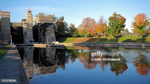 peterborough lift lock - peterborough ontario stock-fotos und bilder