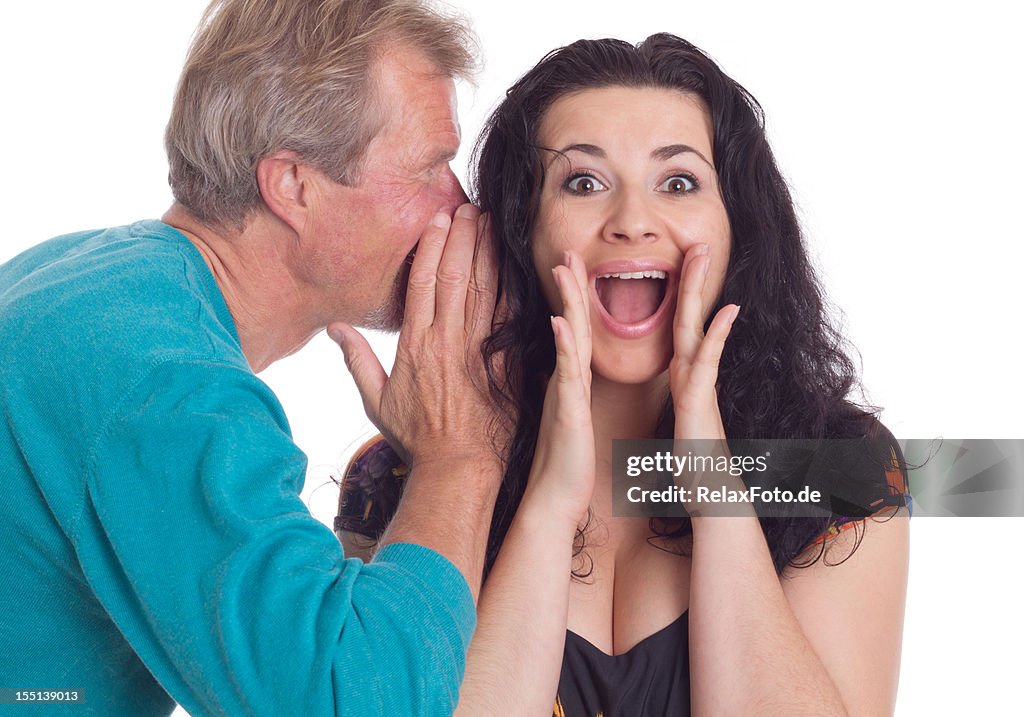 Secretive Communication Couple In Secret Communication High-Res Stock Photo - Getty Images