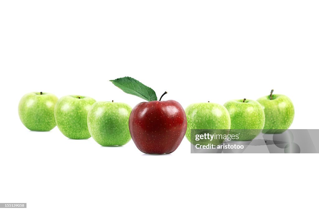 Leadership Concept with Apples