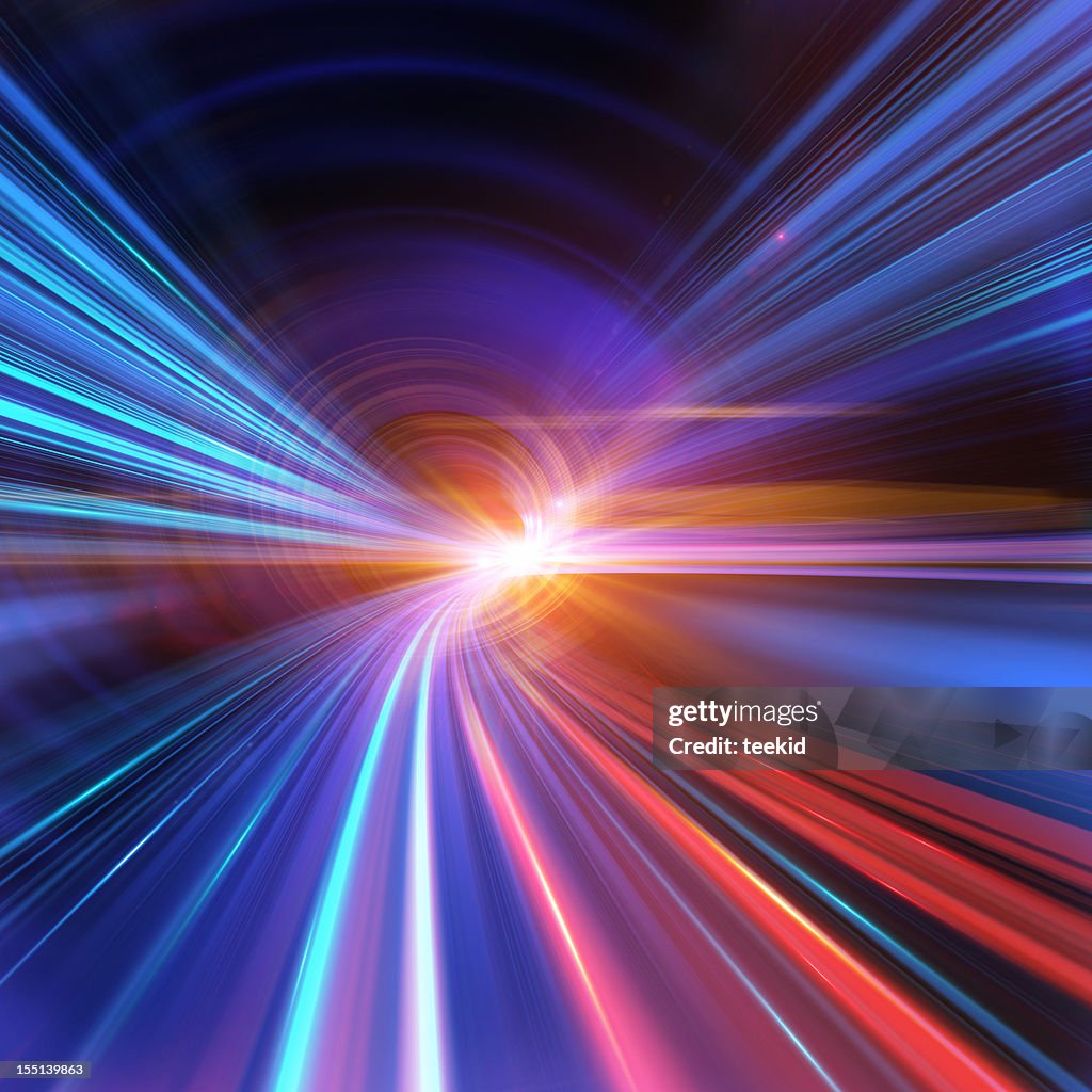 Voy A través de un túnel de alta velocidad