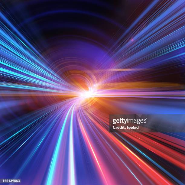 going through a tunnel with high speed - rock formation light stock pictures, royalty-free photos & images