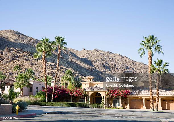 luxurious desert living - california house stock pictures, royalty-free photos & images
