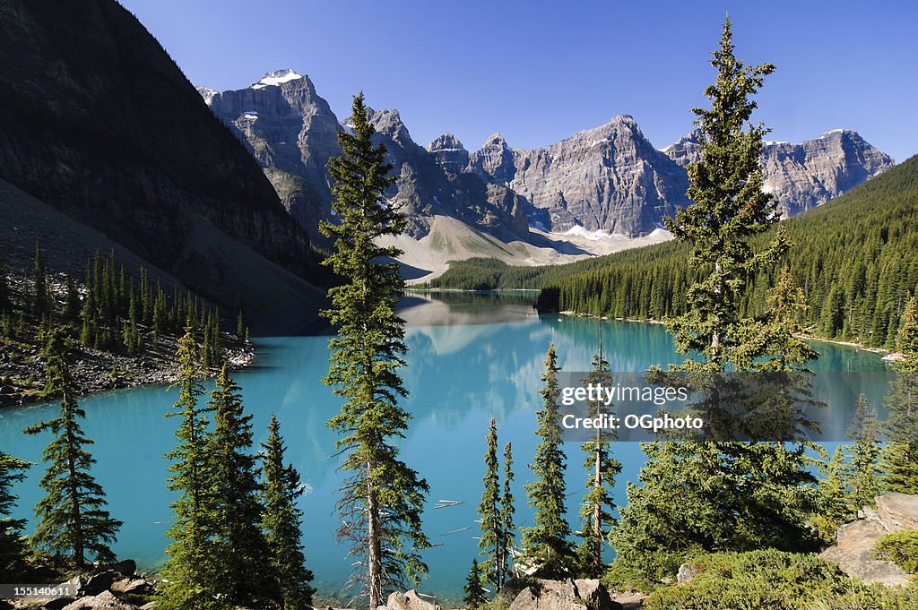 Morraine Lake, parque nacional de Banff, Canadá