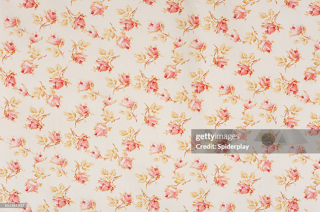 Eydies de tissu Rose Floral Antique