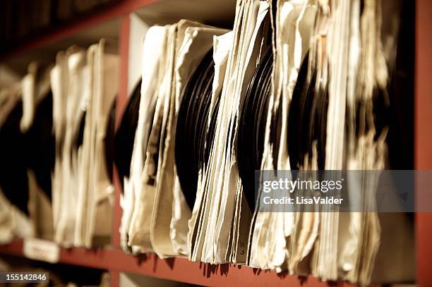 vintage vinyle records - rockabilly stock photos et images de collection