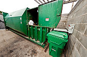 Commercial Dumpster With Compactor